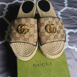 gucci espadrille slides
